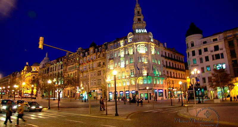 Oporto at night